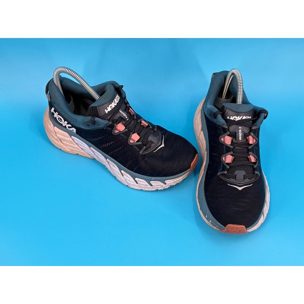 HOKA ONE ONE Gaviota 3 Women’s Size 8 B Running Shoes Navy Teal Coral